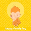 Little Buddha in Happy Vesak Day