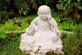 Little buddha white sculpture Royalty Free Stock Photo