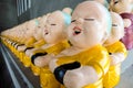 Little buddhist monk dolls Royalty Free Stock Photo