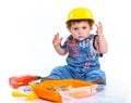 Little builder. Royalty Free Stock Photo