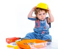 Little builder. Royalty Free Stock Photo