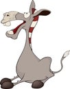 The little burro. Cartoon