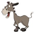 The little burro. Cartoon