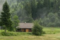 Little cabin in the woods Royalty Free Stock Photo