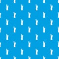 Little candle pattern seamless blue Royalty Free Stock Photo