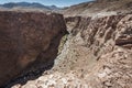 Little canyon towards the Rainbow Valley Valle Arcoiris, in the Atacama Desert in Chile.
