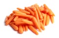 Little Carrots on White background