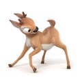 Little cartoon fawn