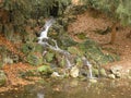 Little cascade in the park Royalty Free Stock Photo