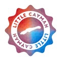 Little Cayman low poly logo.