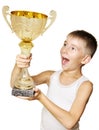 Little champion Royalty Free Stock Photo