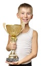 Little champion Royalty Free Stock Photo