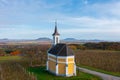 Little chapel called Virgin Mary with vineyard nearby lake Balaton. Hungarian name is SzÃÂ±z MÃÂ¡ria kÃÂ¡polna.