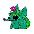 Little character forest myth troll fairy tale character illustration cartoon