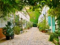 Beautiful lush hidden corner of the capital Paris Royalty Free Stock Photo