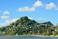 A little charming town Tairua, New Zealand. It lies at the mouth of the Tairua River