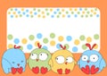 Little chicks greeting card