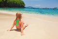 Little child on summer family holidays on tropical beach Royalty Free Stock Photo
