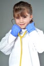 Little child who wants to be a medical doctor Royalty Free Stock Photo