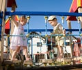 Little children on playground Royalty Free Stock Photo