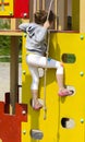 Little children run around and play in the playground. Game cent