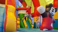 The little children on a trampoline. Royalty Free Stock Photo