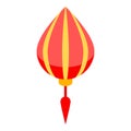 Little chinese lantern icon, isometric style