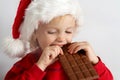 Little chocolate Santa Royalty Free Stock Photo