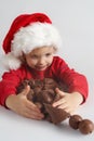 Little chocolate Santa Royalty Free Stock Photo