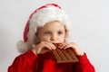 Little chocolate Santa Royalty Free Stock Photo