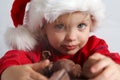 Little chocolate Santa Royalty Free Stock Photo