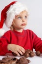 Little chocolate Santa Royalty Free Stock Photo