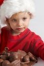 Little chocolate Santa Royalty Free Stock Photo