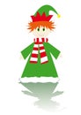 Little christmas elf Royalty Free Stock Photo