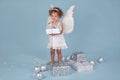 Little christmas girl Royalty Free Stock Photo