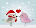 Little christmass lover bird