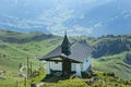 Little church on Kitzbuhel peak,Tirol,Austria Royalty Free Stock Photo