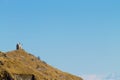 Little church on top of a peak. Italian alps Royalty Free Stock Photo