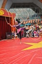 Little circus hola hoop dancer in disney village