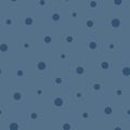 Little classic blue dots repeat pattern print background design