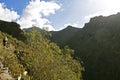 Little climber with dad go along the path to the mountains, walk, training, natural background Royalty Free Stock Photo