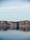 Little cloud above Crater Lake Royalty Free Stock Photo