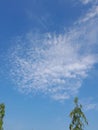 Little cloud in the blue sky so beauty