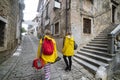 A little cobbles street in a Mediterranean country