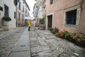 A little cobbles street in a Mediterranean country