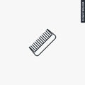 Little comb, linear style sign for mobile concept and web design Royalty Free Stock Photo