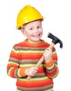 Little construction worker Royalty Free Stock Photo