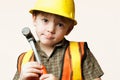 Little construction worker Royalty Free Stock Photo