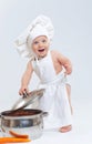 Little cook. Royalty Free Stock Photo