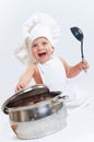 Little cook. Royalty Free Stock Photo